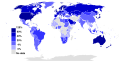 Image 1 Mobile broadband Internet subscriptions in 2012 as a percentage of a country's population Source: International Telecommunication Union. (from Internet access)