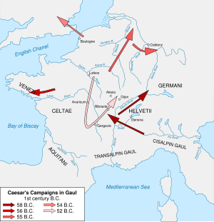 Map of the Gallic Wars