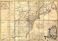 Image 9 Mitchell Map Author: John Mitchell; scan: Library of Congress, Geography and Map Division. The Mitchell Map is the most comprehensive map of eastern North America made during the colonial era. Measuring about 6.5 ft (2.0 m) wide by 4.5 ft (1.4 m) high, it was produced by John Mitchell in 1757 in eight separate sheets. The map was used during the Treaty of Paris for defining the boundaries of the United States, and remains important today for resolving border disputes. More selected pictures