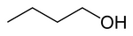 1-Butanol: skeletal structure