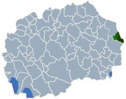 Pehčevo – Mappa