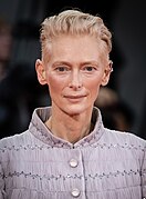 A photograph of Tilda Swinton