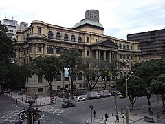 The Library as seen from the Municipal Theatre