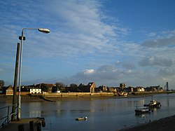 King’s Lynn Great Ouse -joen ylitse nähtynä.