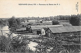 Les maisons provisoires en 1921.