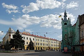 Central square of Mukachevo