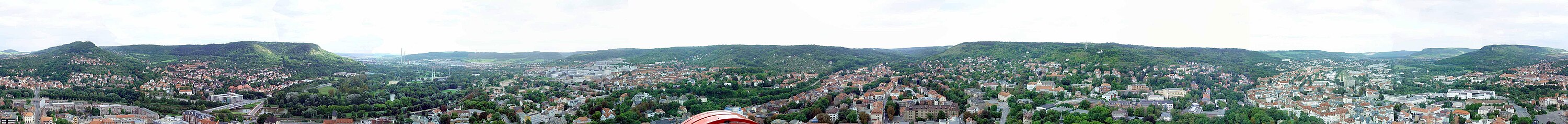 Panorama van Jena