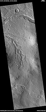 Wide view of channels, as seen by HiRISE under HiWish program