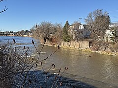 Confluence of the Noire and Sainte-Anne rivers, built heritage, Grandbois Island road