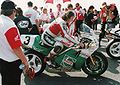 Image 10Joey Dunlop on his Honda RC30 ready for the Senior TT (from Outline of motorcycles and motorcycling)