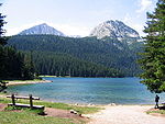 En sjö i Durmitor nationalpark, Montenegro.