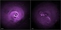 La turbolenza può impedire agli ammassi di raffreddarsi; in figura: ammasso di Perseo e ammasso della Vergine (Chandra X-ray).