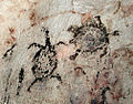 Pictographs at Chugai' Cave, Rota, Northern Mariana Islands.