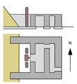 Grundriss des Pyramidentempels