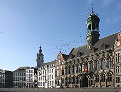 La Grand'Place de Mons (Hainaut).