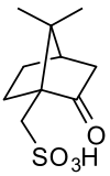 Wireframe model of camphorsulfonic acid