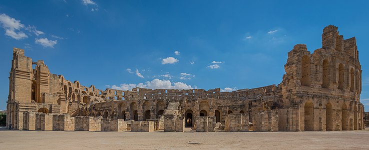 entire view of ElJem Amphitheater