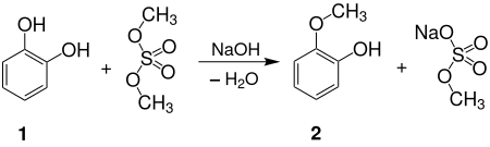 Synthese von Guajacol aus Brenzcatechin