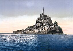 Le mont sur une carte postale de 1900.