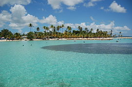 La plage de Sainte-Anne, Guadeloupe.