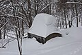 積雪した保久礼小屋