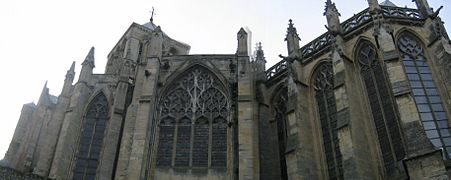 L'abbaye de Fécamp vue sud.