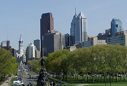 Skyline of Philadelphia, Pennsylvania