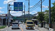 国道372号との分岐 京都府亀岡市余部町