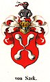 Wappen des sächsischen Zweiges der schlesisch-sächsischen Familie von Sack (Schlesisches Wappenbuch)