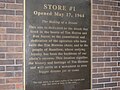 Tim Horton's plaque, 1st store