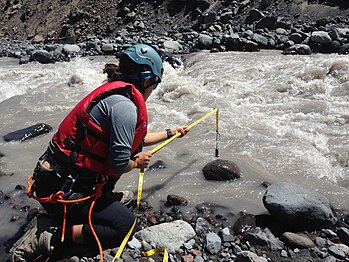 Measuring glacial sediment by Sam Altenberger