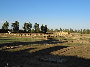 Alignement des temples de la zone centrale.