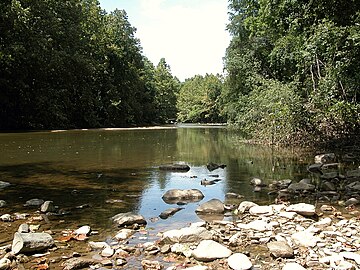 The Patapsco River includes the Thomas Viaduct and is part of the Patapsco Valley State Park. The river forms Baltimore's Inner Harbor as it empties into the Chesapeake Bay.