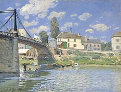 Pont de Villeneuve-la-Garenne (1844), pintat el 1872 per Alfred Sisley.