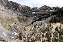 Photo en couleur du dernier tronçon avant l'arrivée au col d'Izoard