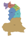 División de la región Oriental desde el 2009 hasta el 2015 (anteriormente la provincia de Driouch formó parte de Nador).