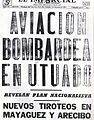 Image 11El Imparcial headline: "Aviation (US) bombs Utuado" during Nationalist revolts. (from History of Puerto Rico)