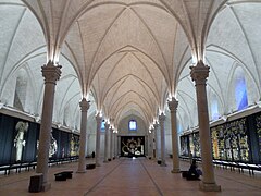 Bóvedas del Hôpital Saint-Jean de Angers (actual Museo de Jean-Lurçat) (gótico angevino)