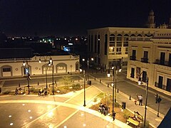 Hermosillo.Vista de Plaza Bicentenario en el centro histórico de Hermosillo.