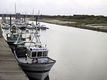 Le port d'Étaples situé sur l'estuaire de la Canche.