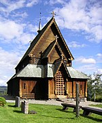 Reinli Stave Church, long church (13th century) photo: John Erling Blad