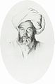 Узбек, старшина (аксакал) деревни Ходжагент, 1868. Рисунок В. В. Верещагина.