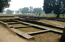 Ruins of walled buildings