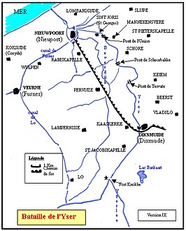 Frontverloop in 1915 en 1916