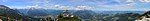 Panorama mit ein wenig Königssee im Tal