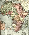 Map of Africa in the 1910s.