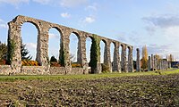 Remains of the Roman aqueduct of Luynes, Indre-et-Loire