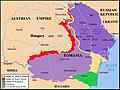 Image 17Romanian territorial losses in the Treaty of Bucharest in May 1918 (from History of Romania)