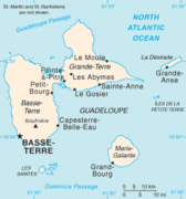 carte de la Guadeloupe