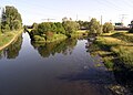 wastewater channel and river Alb